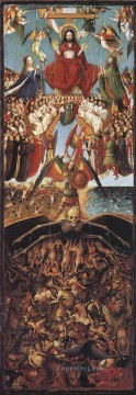 Last Judgment Renaissance Jan van Eyck Oil Paintings
